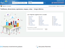 Tablet Screenshot of imbolivia.com